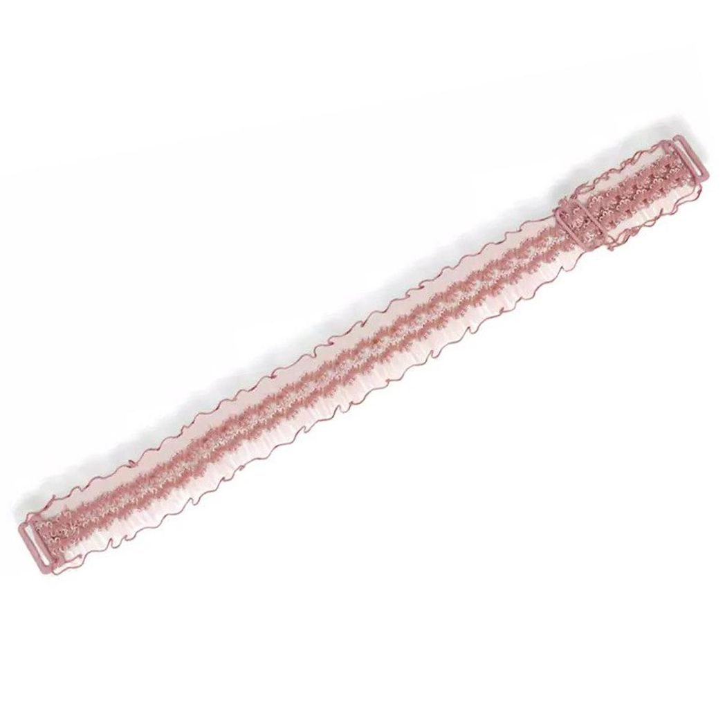 Flo Invisible Shoulder Lace Adjustable Bra Strap One Pair, Pink