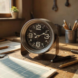Elegant Silent Sweep Mantel Clock with Easy-to-Read Face – Quiet Tabletop Timepiece for Living Room & Bedroom