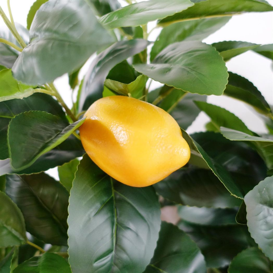 Premium Artificial Lemon Tree, 150cm with Realistic Foliage and Weighted Pot – Faux Plant for Home Display