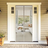 VINSANI Magnetic Insect Door Screen Curtain – Fly and Mosquito Barrier for Doorways, Grey