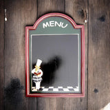 Wall-Mounted Chalkboard Memo Menu Board with Wooden Frame – Kitchen, Bistro & Restaurant, 60 x 40cm Square, Green
