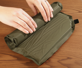 Self-Inflating Seat Cushion with Storage Bag – Portable Outdoor Seat Pad, Green