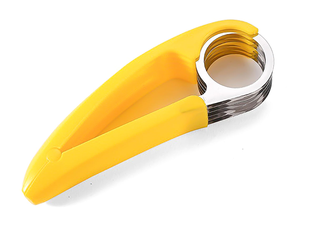 Avilo Banana Slicer Dish – Evenly Slices Bananas into Five Pieces, Kitchen Gadget
