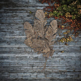 AcaciaHome Gold 3D Floral Leaf Metal Wall Art – Tree of Life Art Deco Wall Hanging for Living Room