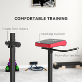 SPORTNOW Back Extension Roman Chair with 6 Leg Roller Positions – Back, Abdominal & Glute Training for Home Gym
