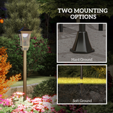 Outsunny 1.3m LED Garden Lamp Post, IP44