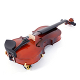 GV100 4/4 Full-Size Acoustic Violin Set with Case, Bow, Rosin & Shoulder Rest – Natural