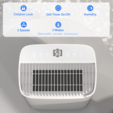 HOMCOM 20L/Day Dehumidifier with 24H Timer – Reduce Damp & Condensation in Larger Rooms, White