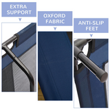 Pawhut Raised Pet Bed with Waterproof Oxford Fabric & Anti-Slip Mat – Portable Dog Cat Camping Cot