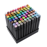 80 Colour Acrylic Paint Marker Pens Set – Permanent Dual Tip Markers for DIY, Graffiti & Sketching