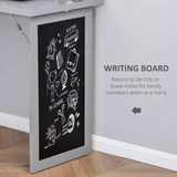 Folding Convertible Desk with Bookcase & Blackboard – 3-in-1 Workstation for Home Office and Kids' Room