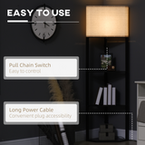 Modern Triangle Corner Floor Lamp with Built-In Display Shelves – Space-Saving Lighting