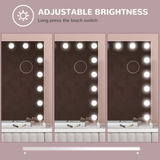 HOMCOM Hollywood Vanity Mirror with Lights, 10X Magnifying, USB Port, White