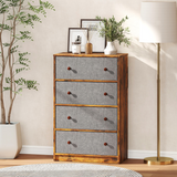 4-Drawer Fabric Storage Cabinet with Flat Top – Lightweight Dresser Alternative for Bedroom & Hallway