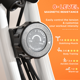 HOMCOM 2-in-1 Foldable Upright & Recumbent Exercise Bike, 8 Resistance Levels & Pulse Sensor – Home Cardio