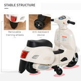 Vespa Licensed Kids Ride-On Motorcycle with Headlight and Horn – 6V Battery Toy, Ages 18-36 Months