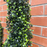 Leaf 120cm Artificial Boxwood Spiral Topiary in Pot – Realistic Maintenance-Free Plant