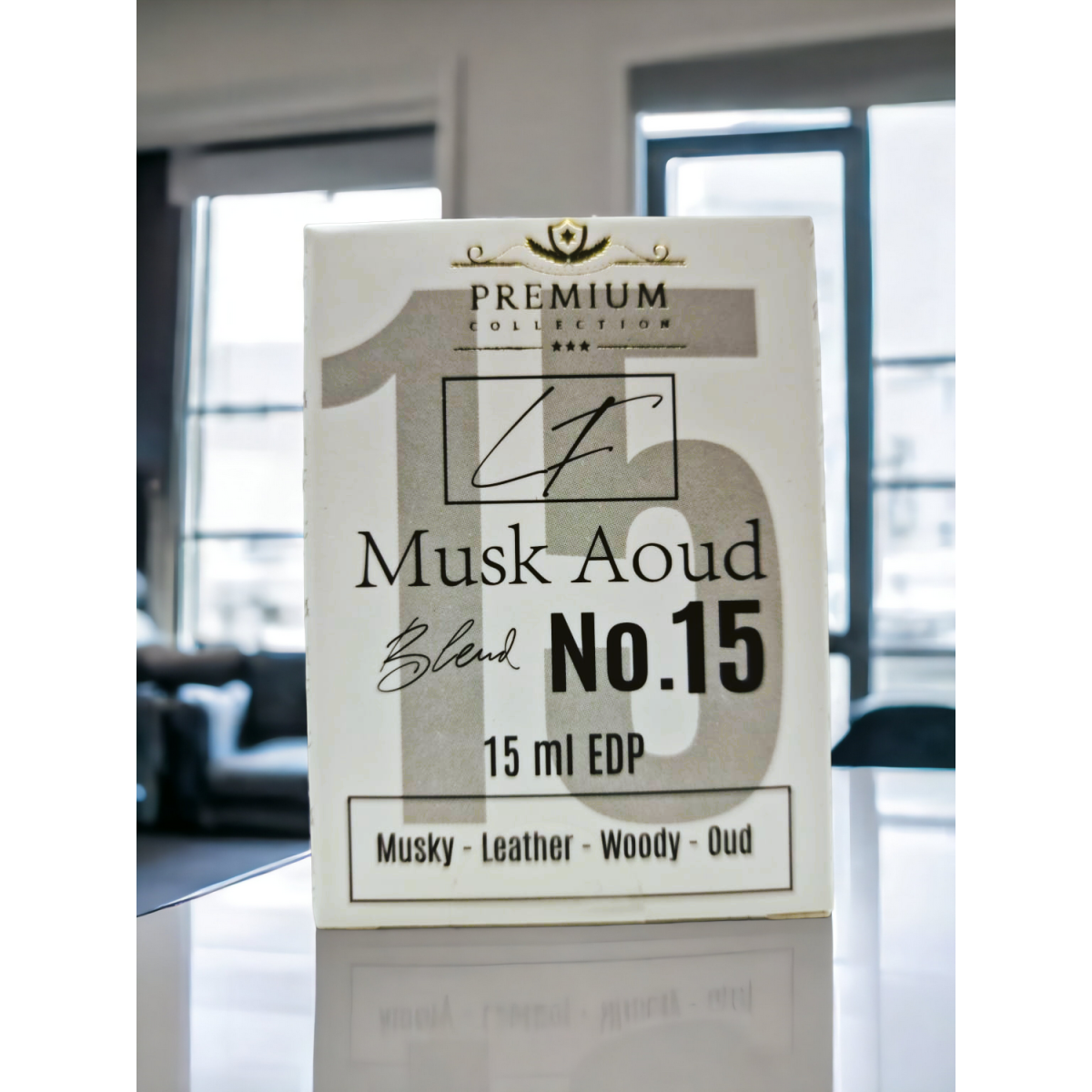 Livfragrance Blend No.15 Musk Aoud Eau de Parfum Oil-Based Musk, Oud & Rose Travel Fragrance 15ml – Musky, Oud Fragrance, Unisex