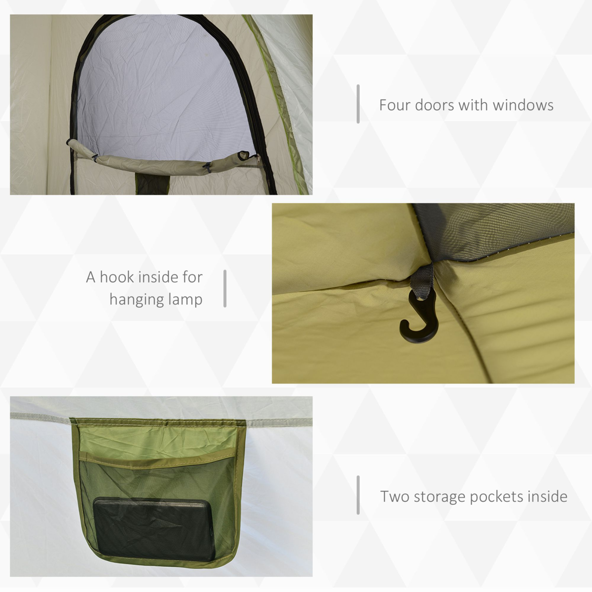 Outsunny 4 Man Pop Up Tent with Automatic Hydraulic Frame – Dome Camping Shelter for Festivals & Hiking
