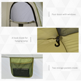 Outsunny 4 Man Pop Up Tent with Automatic Hydraulic Frame – Dome Camping Shelter for Festivals & Hiking