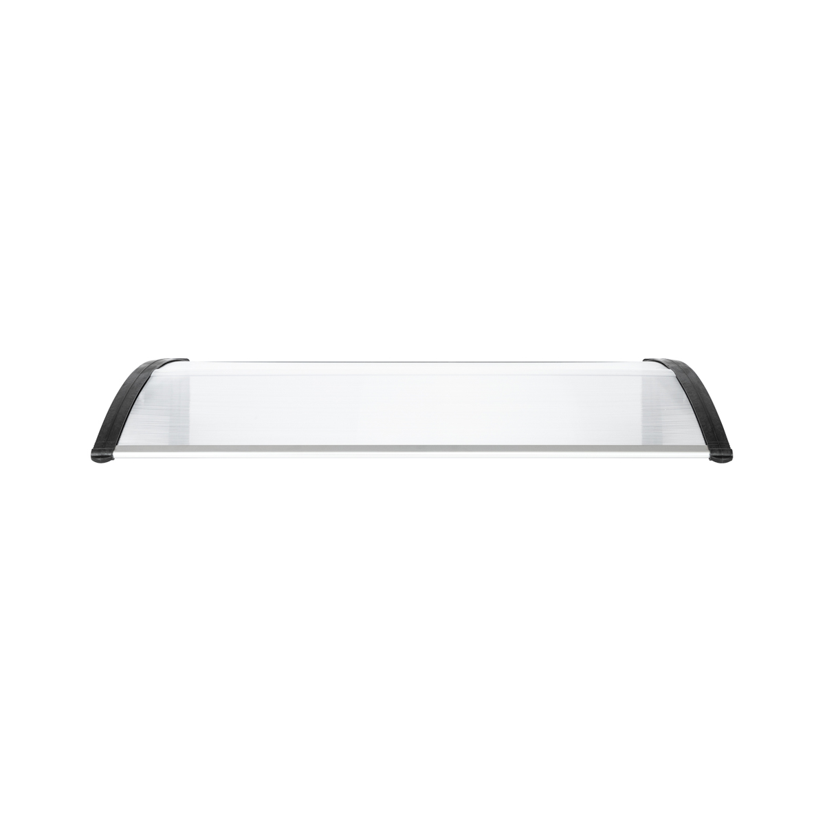 Door and Window Rain Cover Eaves Canopy, 120 x 80cm – Polycarbonate Shelter, Aluminium Bracket, White