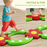 AIYAPLAY Kids Stepping Stones Balance Beam – Modular Indoor Outdoor Sensory Toy for Ages 3-8, Green