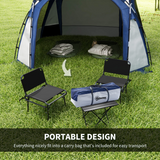 Outsunny 6–8 Person Dome Camping Tent with Zipped Mesh Doors, Lamp Hook & Carry Bag – Family Tent