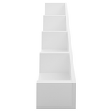 HOMCOM Wall Mounted CD Shelf with 4 Grids, Holds up to 60 CDs – Multimedia Storage Organiser, White
