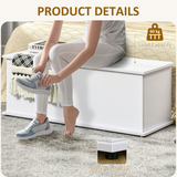 White Storage Chest with Lid – Keepsake, Blanket Box & Bench Seat, White