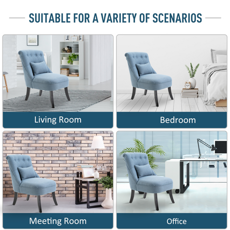 HOMCOM Accent Chair side view