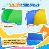 Outsunny 6-in-1 Kids Inflatable Bouncy Castle with Water Slide, Water Gun & 450W Air Blower – Garden Fun