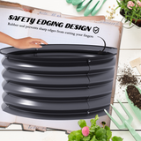 Outsunny Set of 2 Galvanised Steel Raised Garden Beds with Safety Edging – Curved Metal Planter Boxes, Dark Grey