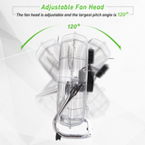 HOMCOM 55cm 100W Oscillating Tower Fan with 3 Speeds – Compact Desk Cooling for Home Offices