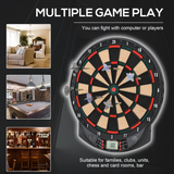 Electronic Dartboard with 26 Games, 185 Variations & LCD Scoring – 6 Darts Included, Up to 8 Players