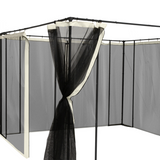 Outsunny 4-Panel Gazebo Mesh Netting with Zips, 352 x 207cm – Universal Replacement Screen Walls