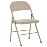 4pcs Foldable Steel & PVC Chairs with Padded Seat – Convention, Exhibition & Event Seating