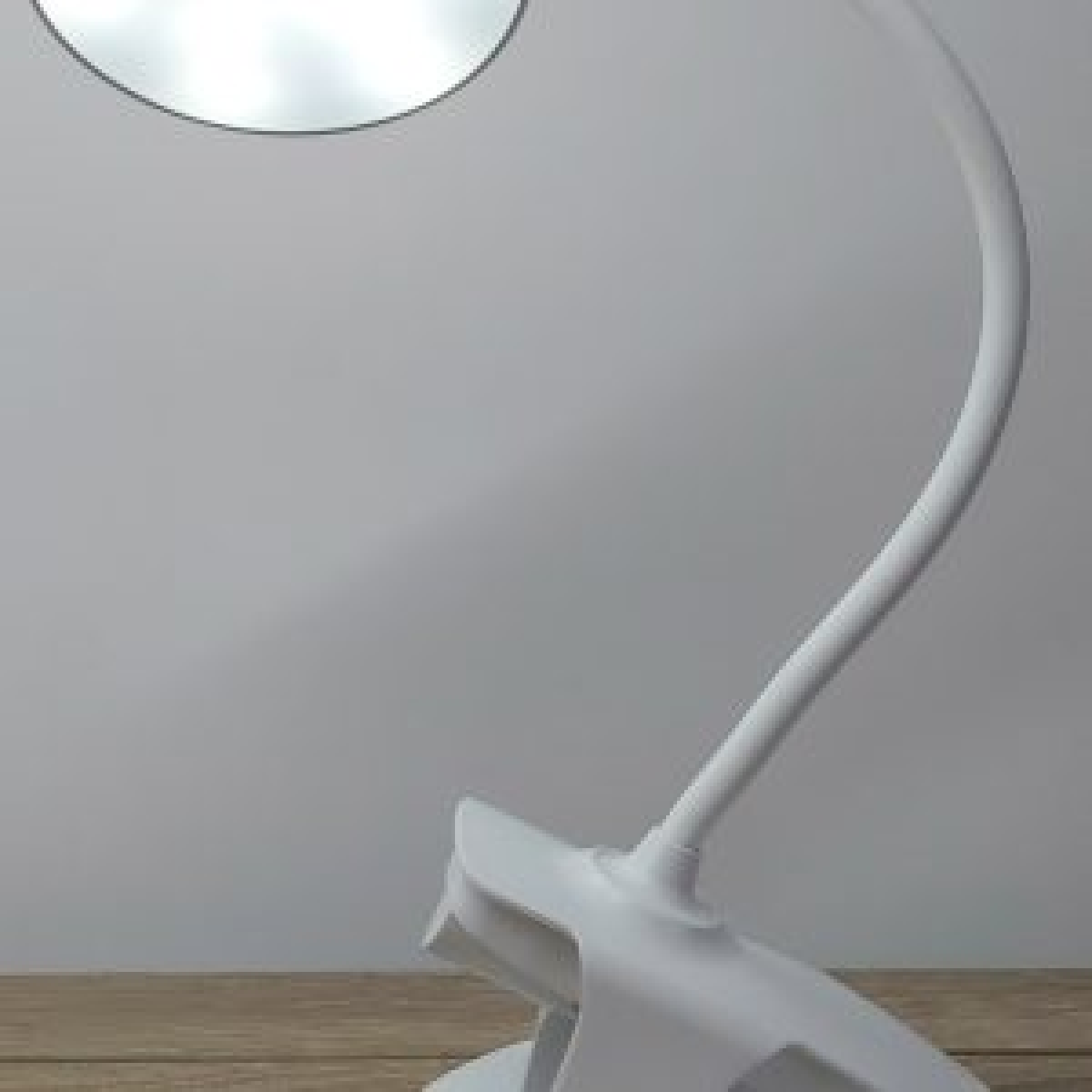 Native Lighting Clip-On Mini Desk Lamp with Flexible Gooseneck – Free-Standing or Clamp-On Light