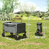 Folding Hand Truck with Flat Back & Side Pockets – Heavy Load Trolley for Home, Garage and Workplace