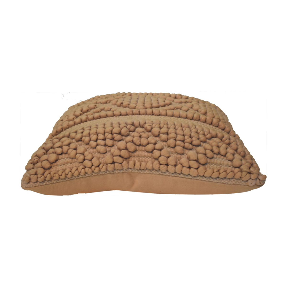 Artisan Furniture Nola Cushion Set of 2 – Woven Patterned Scatter Cushions with Plump Filling, Coffee