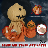 HOMCOM 80cm Outdoor Halloween Witch Prop Decoration with Light Up Eyes