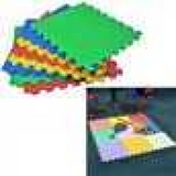 9 Pack Multicolour EVA Interlocking Foam Floor Mats, 30 x 30cm – Soft Play and Exercise Flooring