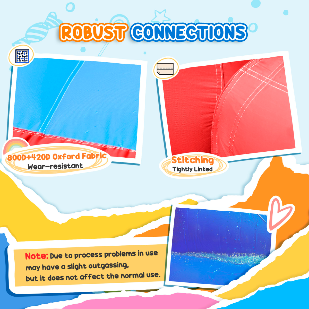 Kids Inflatable Bouncy Castle with Slide, Pool, Trampoline & Climbing Wall – Includes Electric Blower