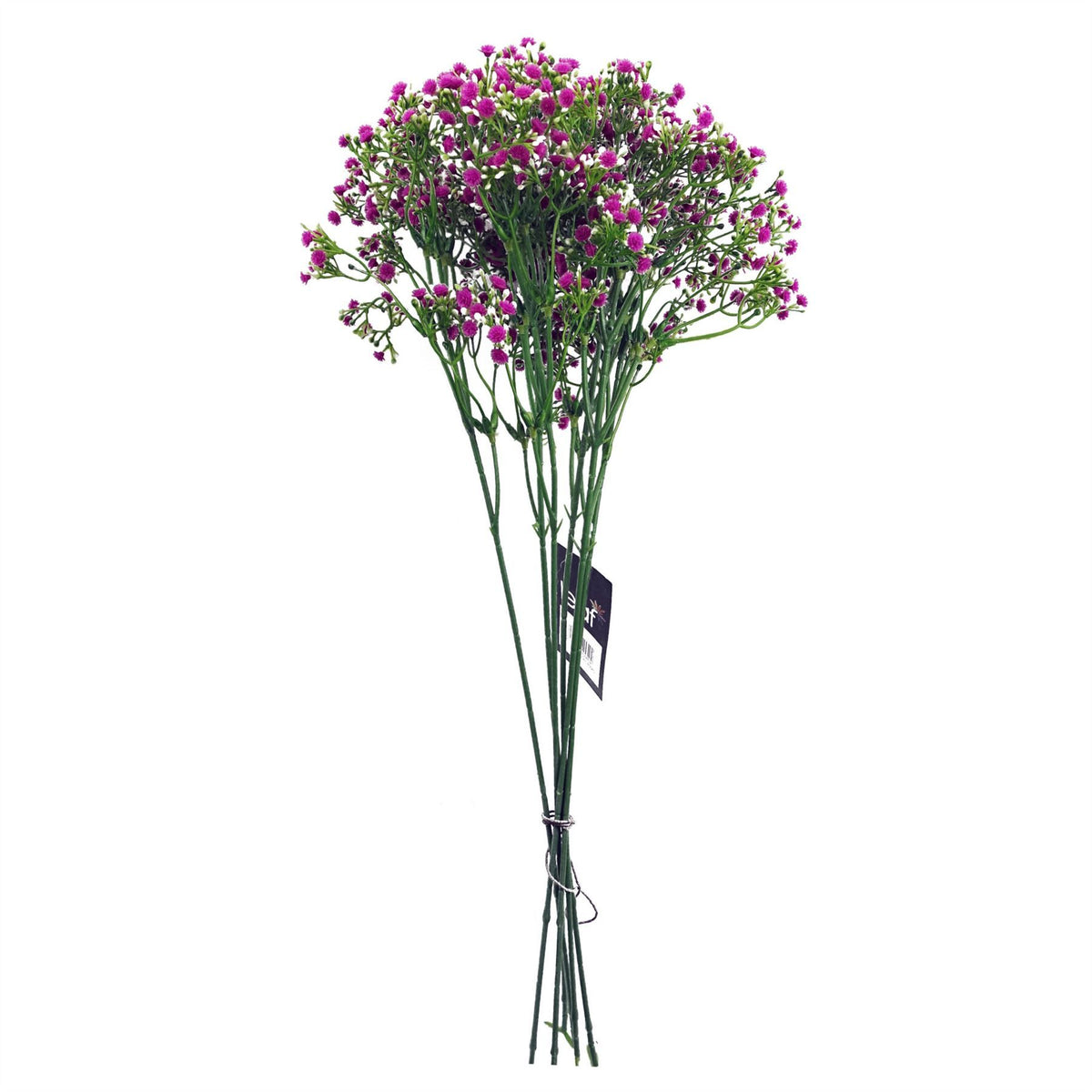 Leaf Artificial Gypsophila Stems with Wired Shapable Stalks, Pack of 6 – 55cm Floral Arrangement Decor, Pink