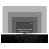 Floating Wall-Mounted TV Unit with Storage Cupboards – Cable-Hiding Media Cabinet for Living Rooms