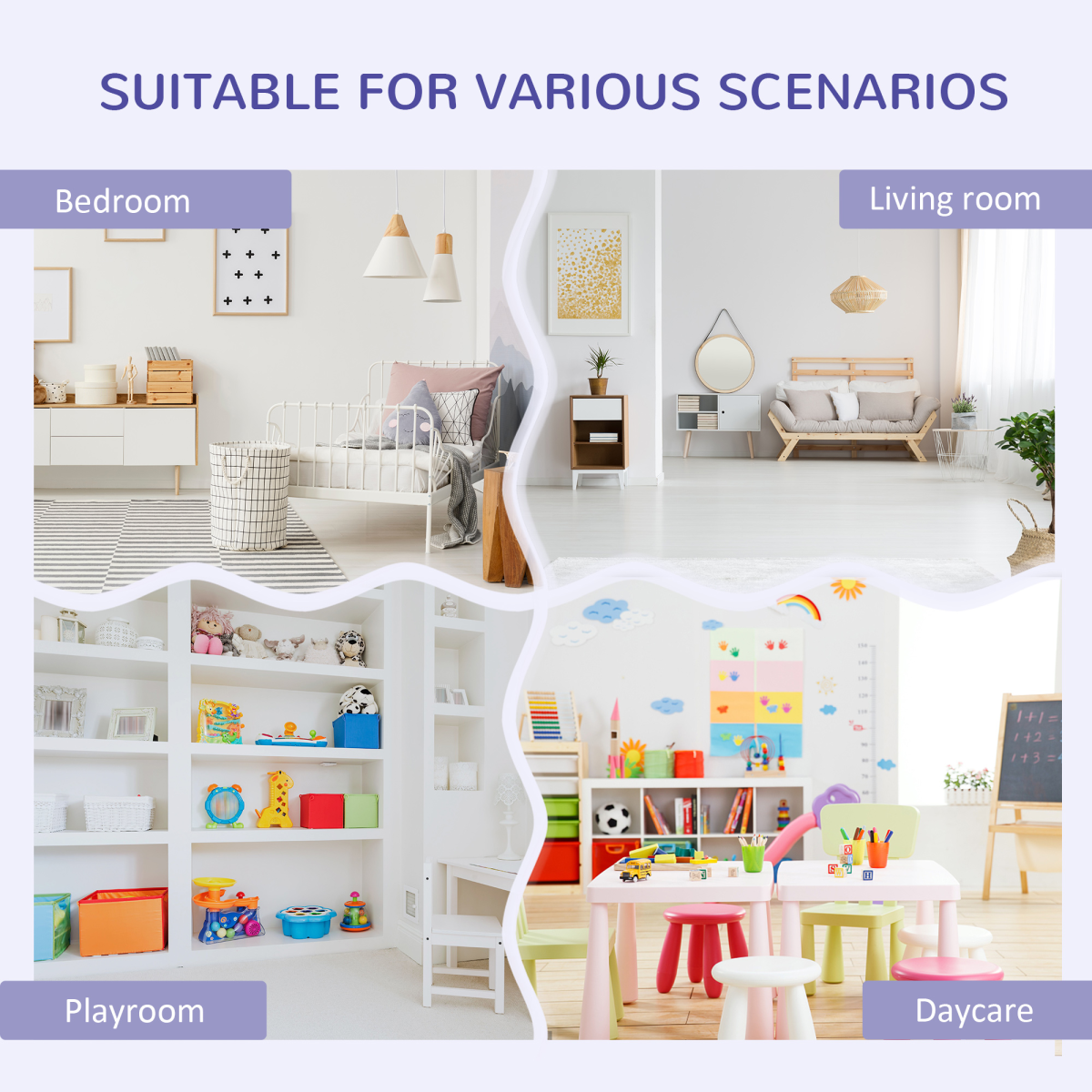 HOMCOM Kids Cabinet with Six Compartments and Cushioned Seat – Toy, Book & Clothes Storage, Grey