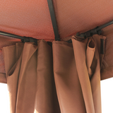 Outsunny 3x4m Metal Gazebo with Sidewalls – Garden Patio Canopy Shelter & Marquee Pavilion