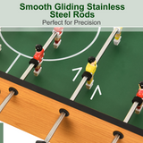 HOMCOM Folding Football Table with Scoreboards & Foam Grip Handles – Space-Saving Foosball Game Table