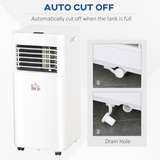 HOMCOM 9000 BTU Portable Air Conditioner with 4 Modes, LED Display & 24-Hour Timer – Home Office Cooling