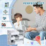 ZONEKIZ Storage Unit with 9 Removable Storage Baskets for Nursery Playroom – Grey