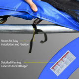 12ft Trampoline Safety Pad – Thick Foam Replacement Spring Cover, 366cm, Blue